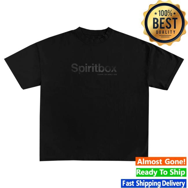 Official Spiritbox Merch Store Spiritbox Black-On-Black Logo Black Shirt Spirit Box