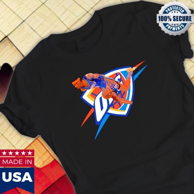 Oklahoma City Thunder Shai Gilgeous-Alexander In Action Shirts