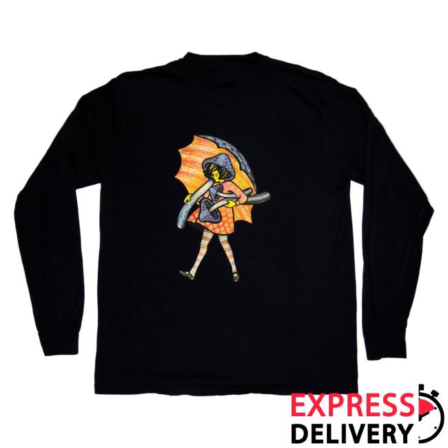 Slinger Apparel Store Shop Gold&Silver Fume Shroom Girl Long Sleeve Shirt Pyroscopic