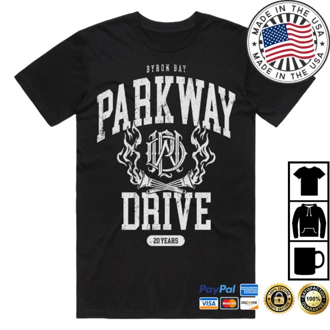 Parkway Drive Merch 20 Year Anniversary Tee Shirt