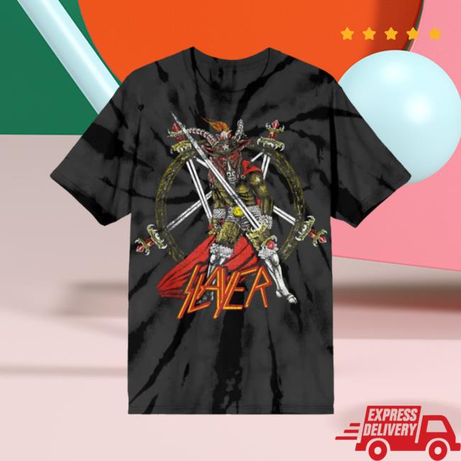 Official Slayer Store Merch Show No Mercy Tie Dye T-Shirt