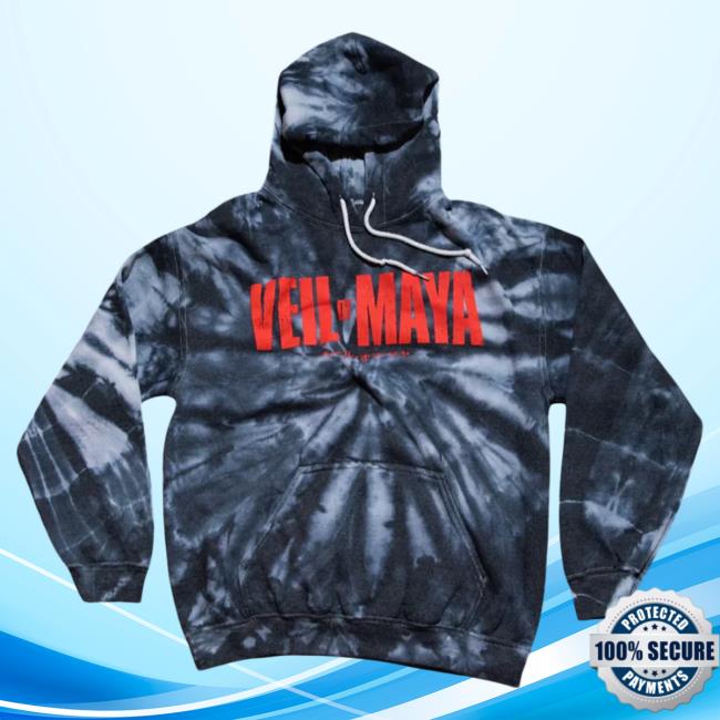 Sumerian Records Veil Of Maya Band Merch Black Cyclone Tie Dye Popover Hoodie