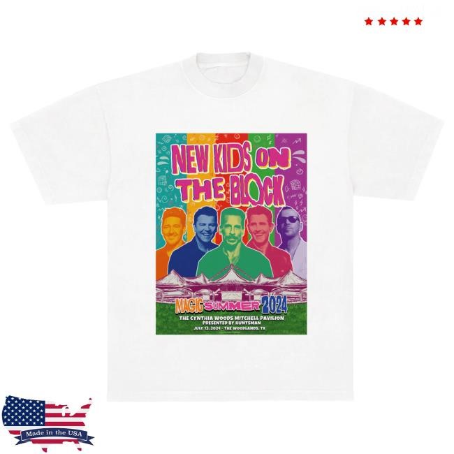 Official Shop NKOTB The Woodlands Event Shirts New Kids On The Block Merch