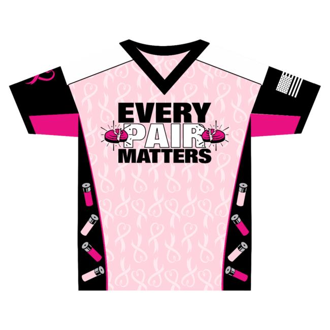 Official Clay Shootingg Every Pair Matters Sublimated Shirts – Breast Cancer Awareness Shirts Pink V-Neck