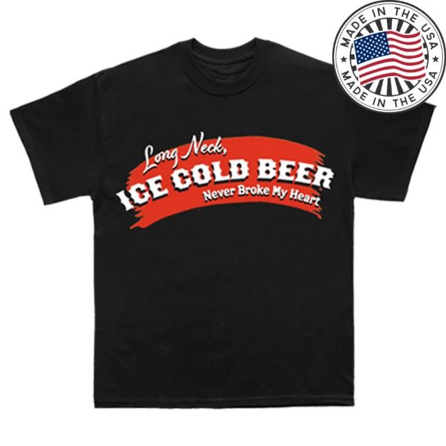 Official Luke Combs Concert Merch Beer Never Broke My Heart Tour T-Shirt