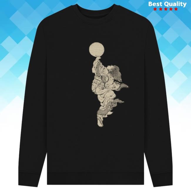Hokusai Cloud Ladder to the Moon Unisex Sweater, Black British Museum Store Shop Official Store Shop