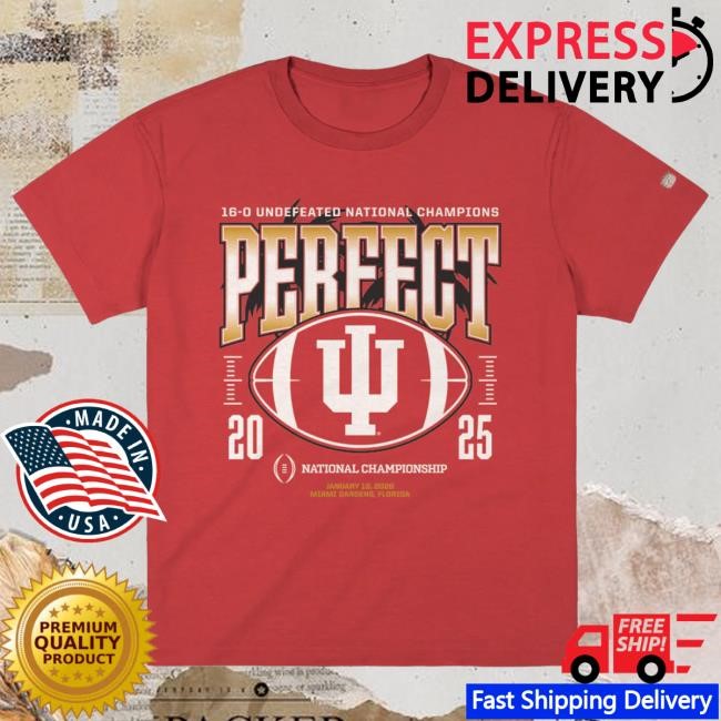 Undefeated Indiana Hoosiers NCAA Football NCAA Heavyweight Tee Homefield