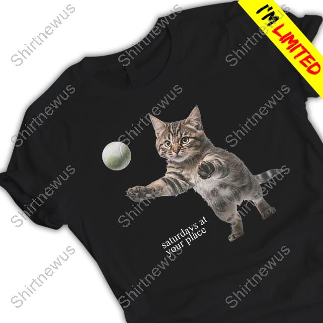 Saturdays At Your Place Cat Crewneck Sweatshirt