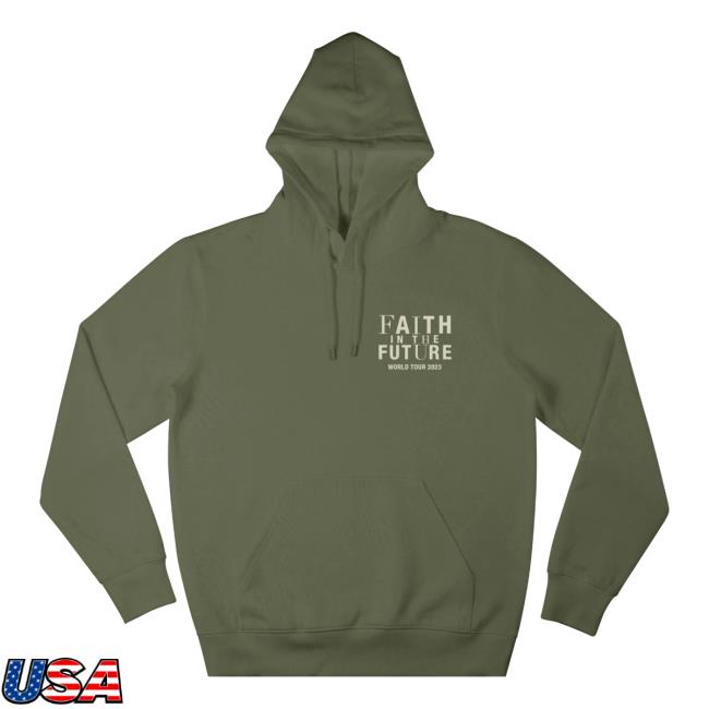 Official Louis Tomlinson Merch Store Shop LouisTomlinson Faith In The Future World Tour Army Green Attractive Hoodie