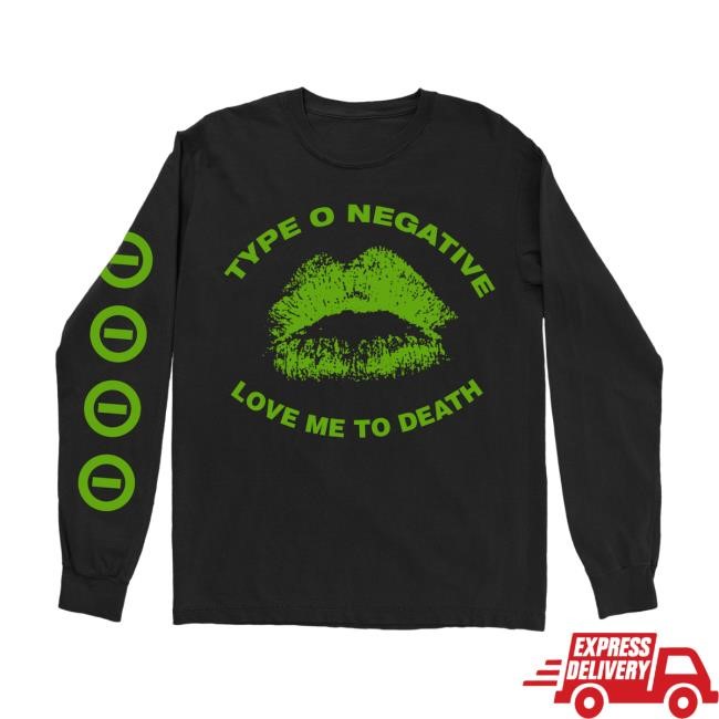 Type O Negative Band Merch Love Me To Death Tee Type O Negative Shop