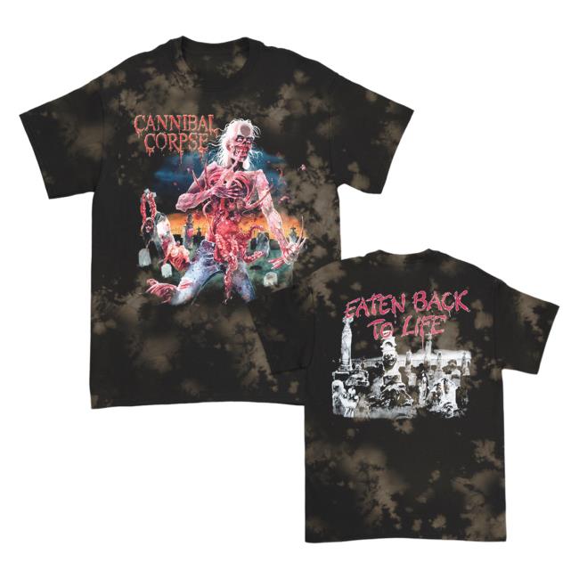 Official Cannibal Corpse Merch Store Eaten Back To Life Tie Dye Tee CannibalCorpse