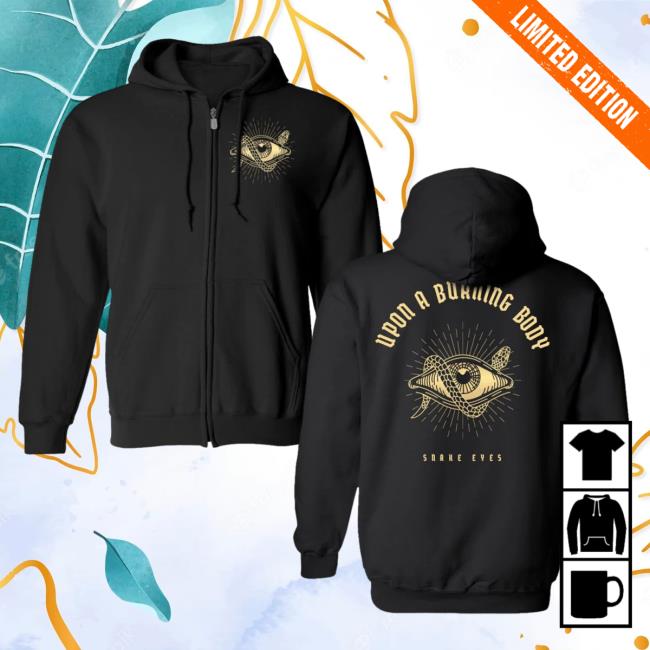 Official Night Shift Store Shop Upon A Burning Body - Snake Eyes Zip Up Hoodie Nightshift Merch