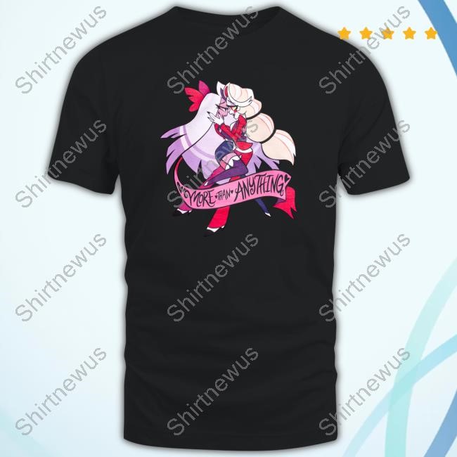 Official Hazbin Hotel Chaggie More Than Anything Tees