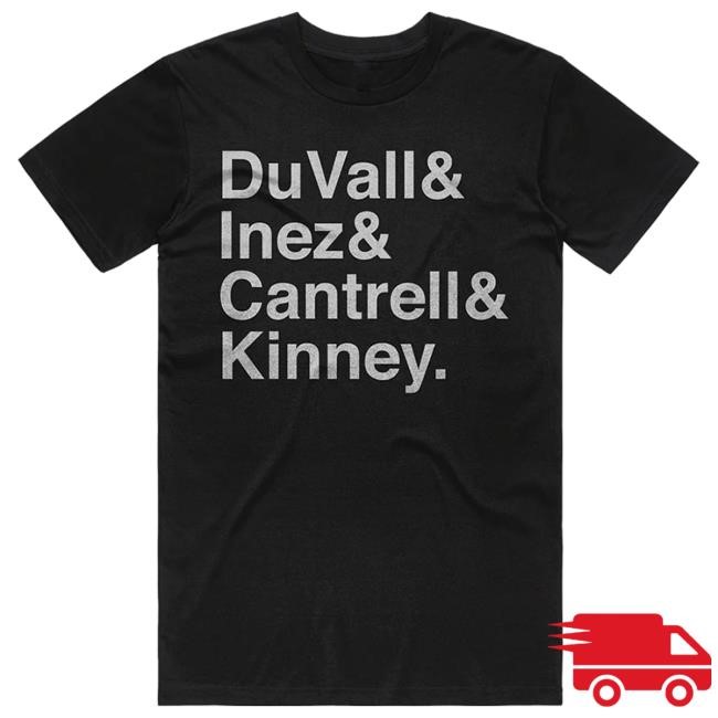 Official Alice In Chains Merch Shop Last Names Black Tee Shirt Alice In Chains