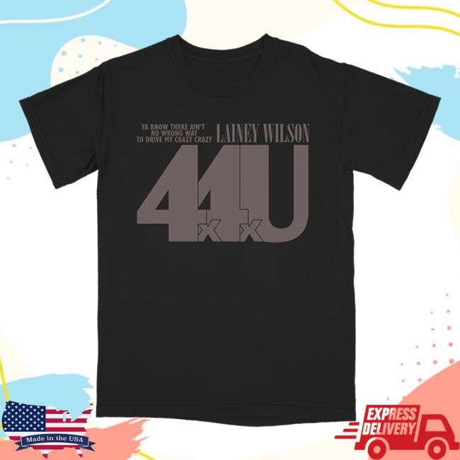 Lainey Wilson Black 4x4xU S/s Shirt