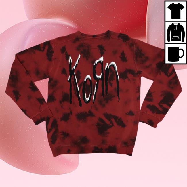 Official Korn Clothing Store Shop Merch Tie-Dye Snowy Korn Tie Dye Hoodies
