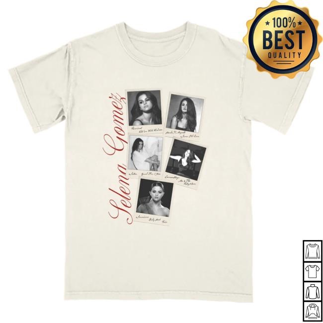 Selena Gomez Merch Store Revival Polaroid Top Shirt