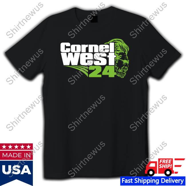 Official Cornelwest2024 Merch Cornel West 2024 Logo Black Tee Peter Daou