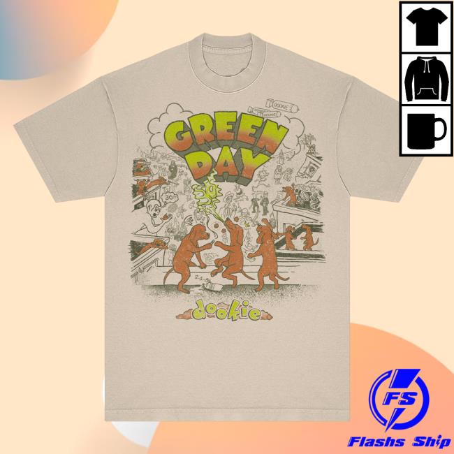Official Green Day Merch Store Shop Green Day Dookie Dog Dance Attractive Shirt GreenDay