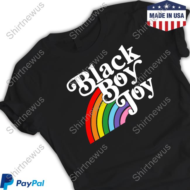 Official Whitley Gilbert Black Boy Joy Rainbow T Shirt