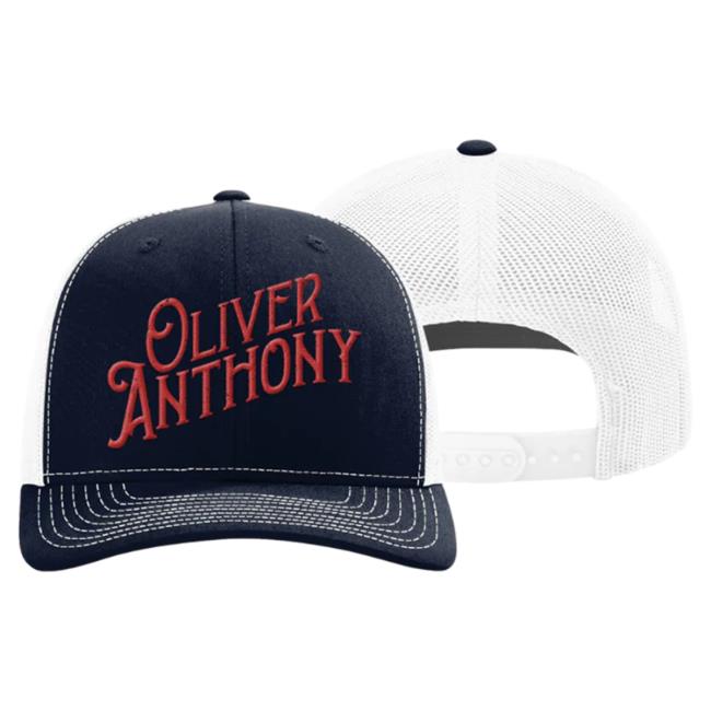 Official Oliver Anthony Merch Store Shop Logo Trucker Hat