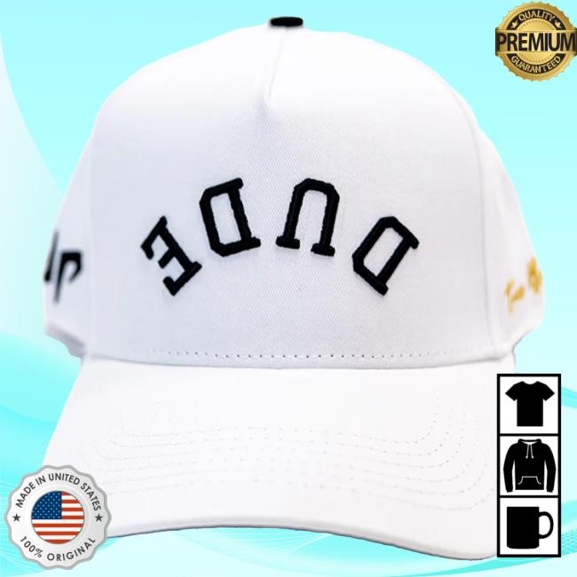 Authentic Graphic Style The DUDE Hat Dude Perfect Edition Dude Perfect The DUDE Hat White Black Stadium Cap