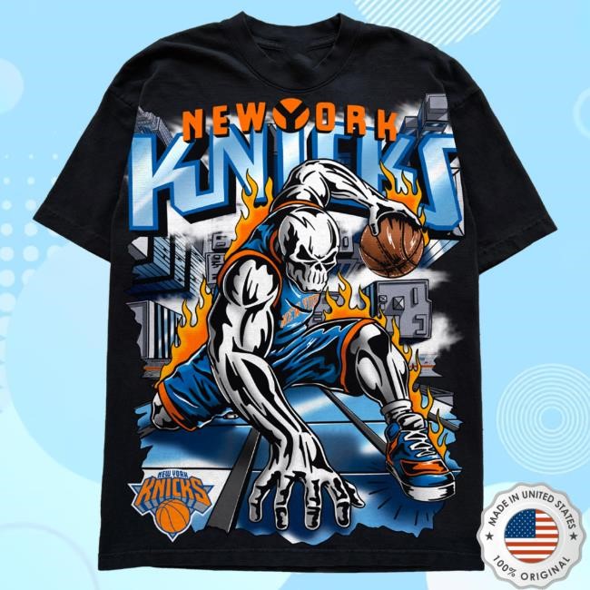 Knicks Sky High Tshirt - Black | Warren Lotas Official NBA