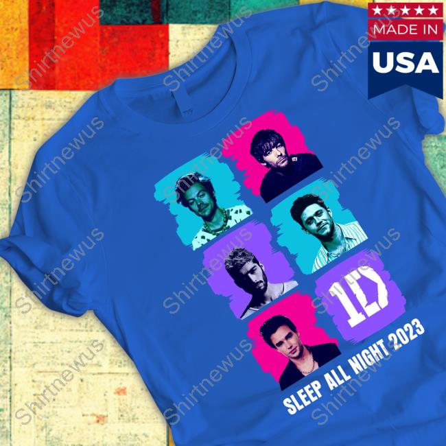 Official One Direction Sleep All Night 2023 T Shirt