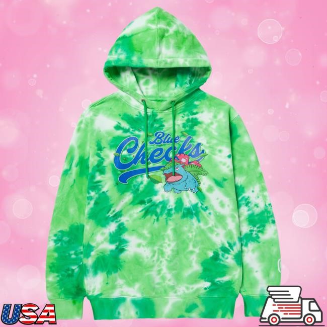 Official Overtime Tv Merch Store Shop OTE | Pokémon Blue Checks Venusaur Hood OvertimeTv
