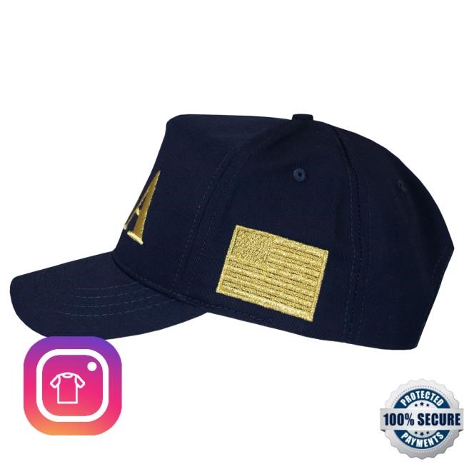 Official Donald Trump Merch Store USA 45-47 Hat Navy/Gold