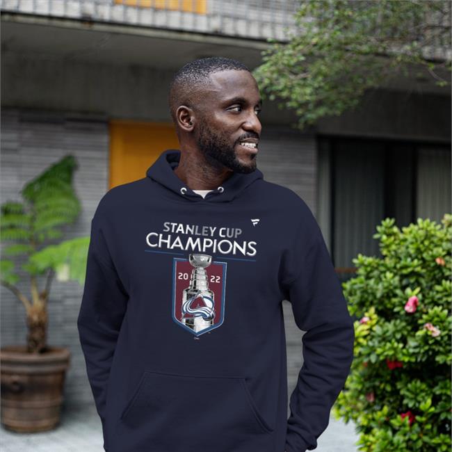 Fans Edgen Store Fanatics Branded Colorado Avalanche Heathered Charcoal 2022 Stanley Cup Champions Locker Room Tee Shirt Fanatics Experience Barstool Denver