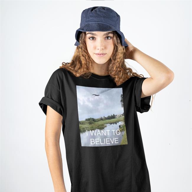 Gators Daily I Want To Believe Shirt Flying Crocodile