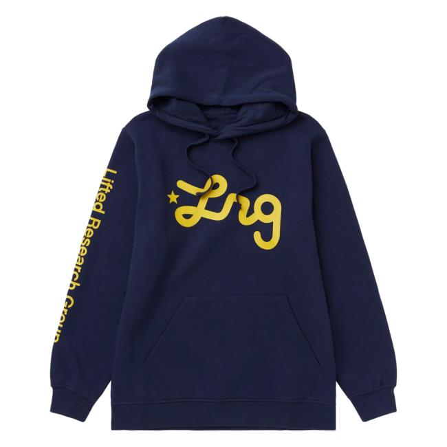 Official Lrg Lifted Research Group Clothing Shop Lifted Script Crew neck Sweatshirt Navy