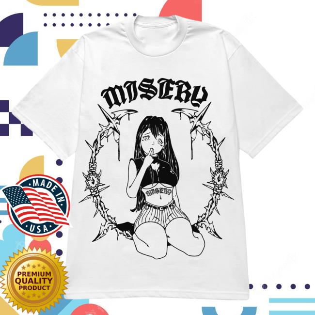 Official Misery Worldwide On Your Knees Graphic Print White Tee