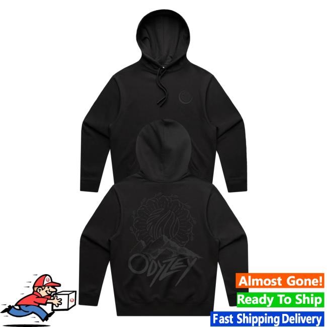 CloZee - Odyzey - Black on Black Long Sleeve Hoodie CloZee Store