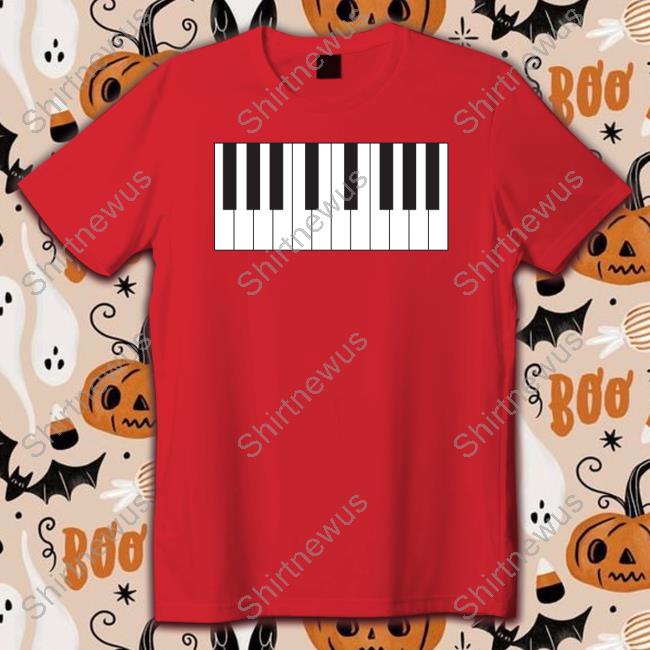 Cursed Piano Tee Shirt Threatening Notation