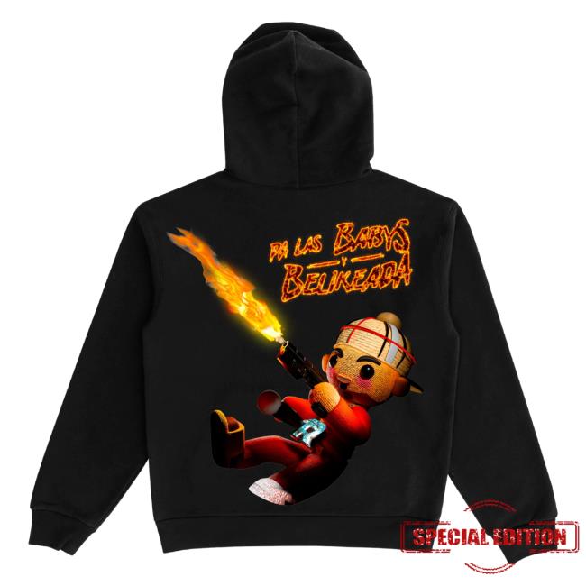 Official Fuerza Regida Clothing Merch Store Shop Fuerza Regida Chuyin - Pa Las Babys Y Belikeada - Black Sweatshirts FuerzaRegida