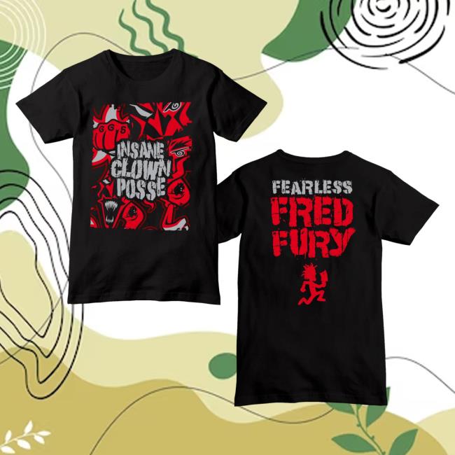 Official Icp Merch Clothing Store Insane Clown Posse Fearless Fred Sliced Black Tees