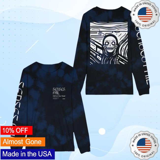 Official Senses Fail Mtd Merch Hell Is In Your Head Dye Hoody