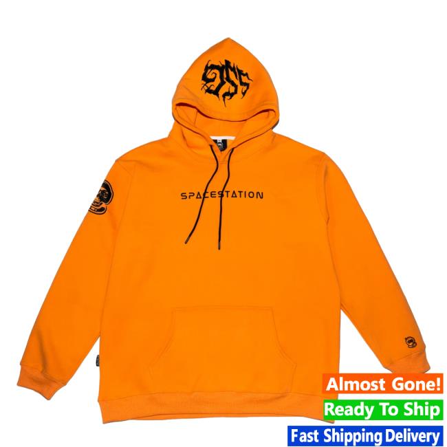 Shop Space Station Halloween Spacestation Crew neck