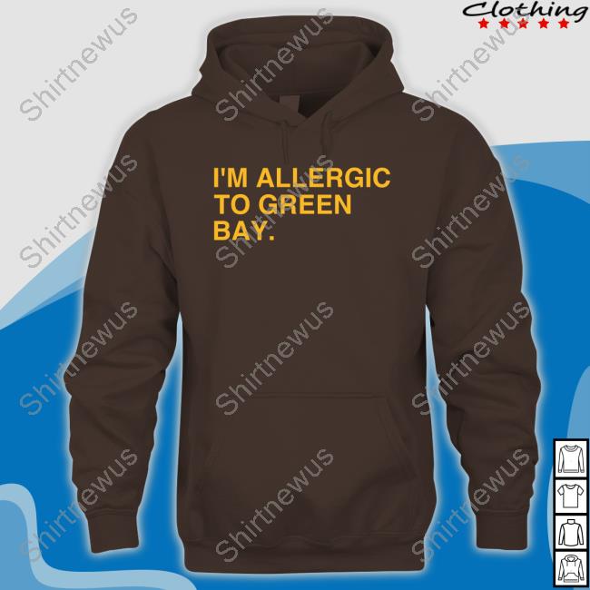 Dubs I'm Allergic To Green Bay Minnesota Shirt I'm Allergic To Green Bay T-Shirt