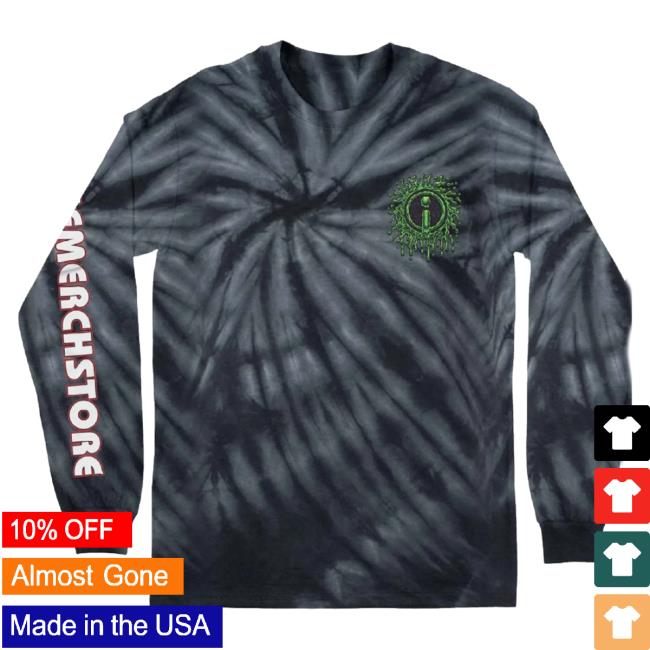 Official Indie Merch Store Indiemerchstore "Jimbo Phillips Slime Logo" Long Sleeve Tees Spider Black