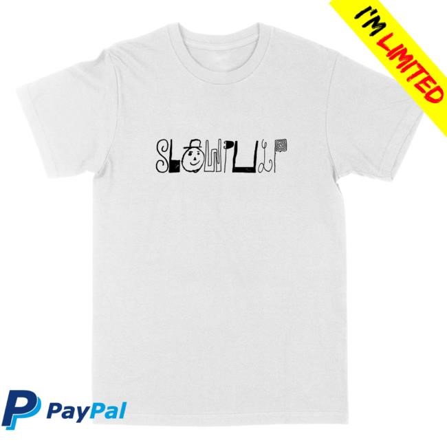 Slow Pulp Black and White Logo T Shirt Slow Pulp Merch