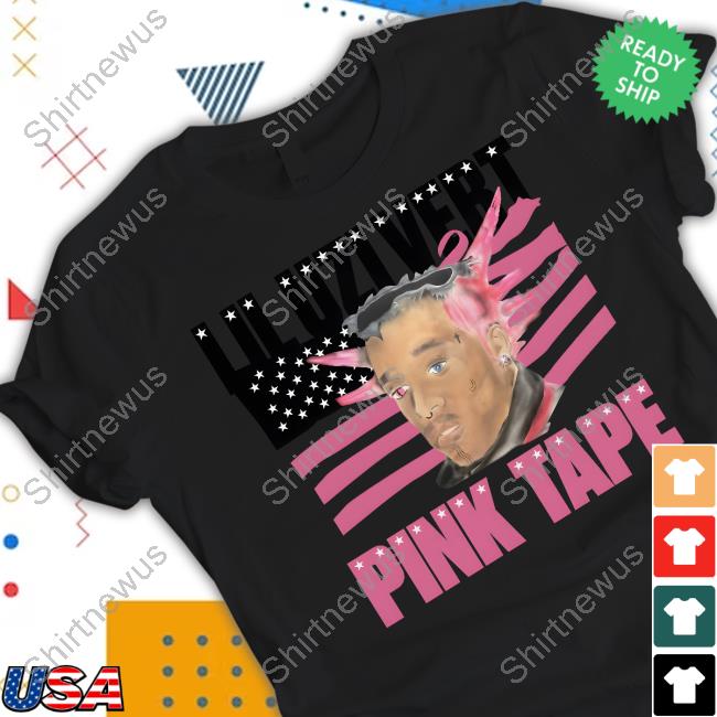Lil Uzi Vert Merch Pink Tape Black Portrait T-Shirt