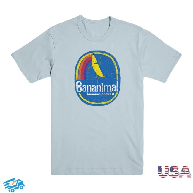 Bananas: Rainbow Bananimal New Shirt Exactly Right Media Official Podcast Merchandise