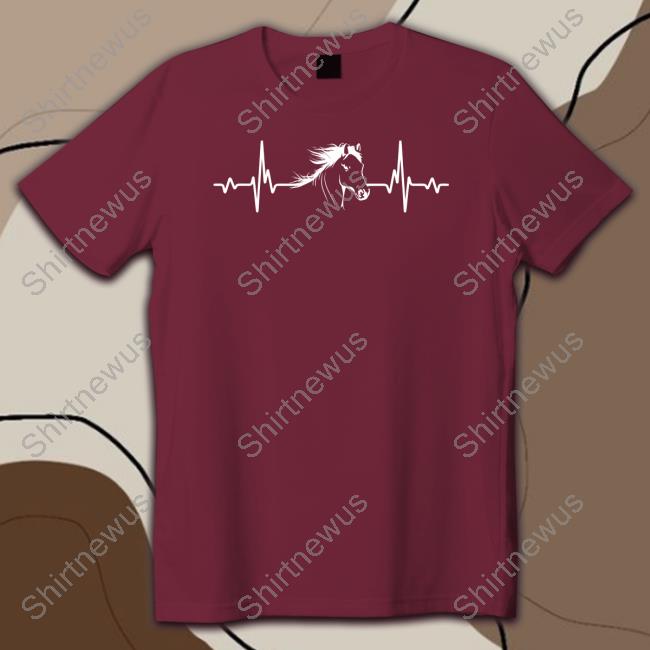 Horselove Merch Heartbeat Horse Long Sleeve