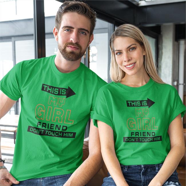 This Is My Girl Friend Don't Touch Him Tee Shirt Translated Shirts