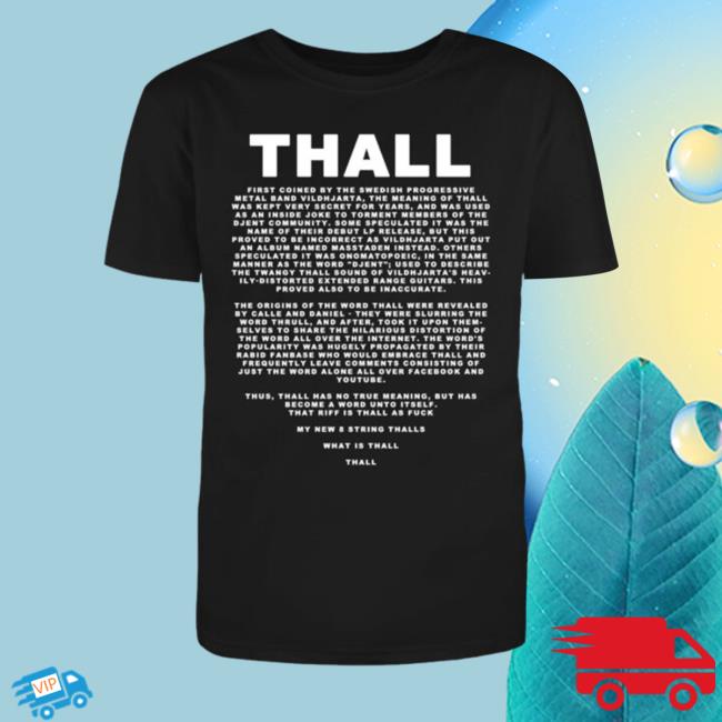 Official Vildhjarta Merch What Is Thall? Shirts