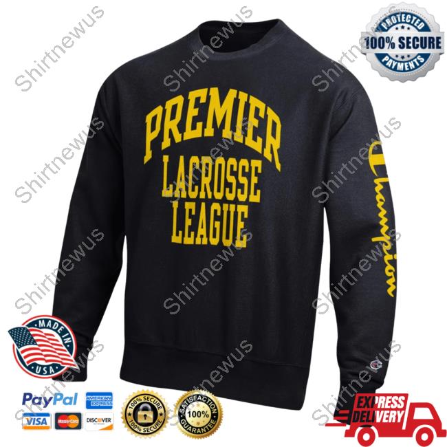 Official Premier Lacrosse League Shop Champion Collegiate League Reverse Weave Sweatshirts Black