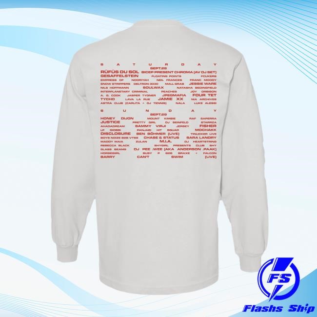 Cross Logo Lineup Long Sleeve Shirt – Portola Music Festival Merch